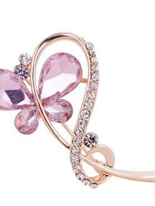 Brooches Classic Butterfly Stylish Elegant Brooch Jewelry White Pink For Daily Date for Women