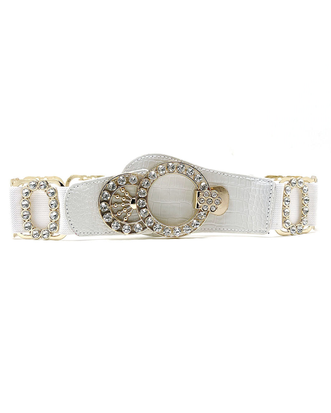 Elastic Women’s Rhinestone Belt