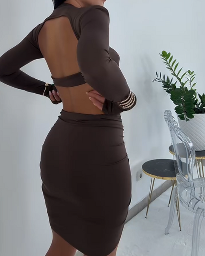 Hollow Slim Hip Dress (Pre-Sale)