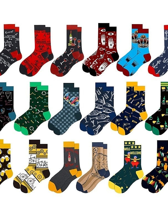 Unisex Crew Socks Work Daily Holiday Animal Patterned Dot Flower Polyester Cotton Simple Casual Lolita Casual Cute Casual / Daily 1 Pair for Women