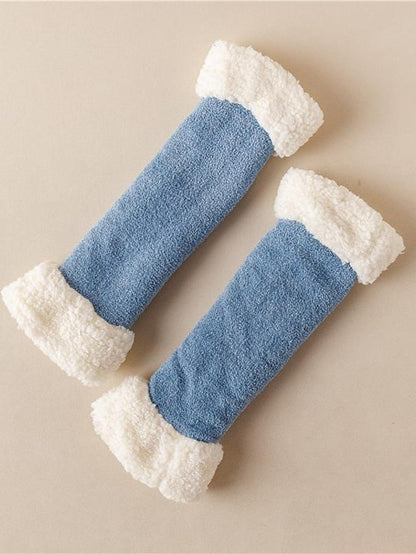 Leg Warmers Boot Cuffs Thick Winter Warm Socks Home Daily Solid Color Polyester Spandex Basic Classic Warm Casual 1 Pair for Women