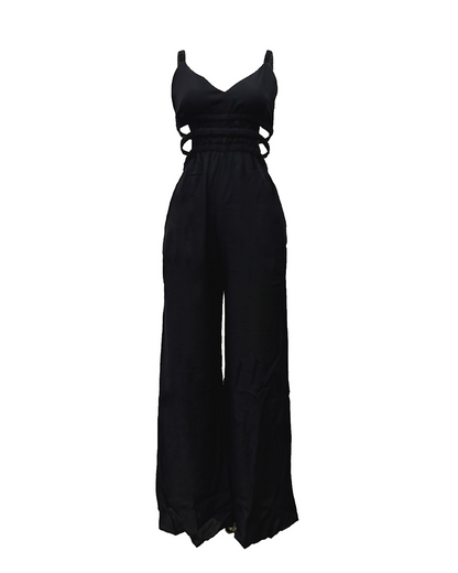 Cut-Out Wide-Leg Jumpsuit