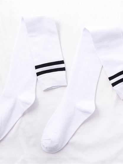 Stockings Party Gift Daily Plaid Polyester Acrylic Fibers Casual Classic Casual / Daily 1 Pair for Women