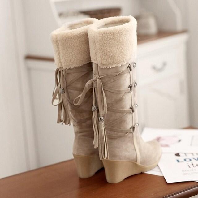 Casual Knee High Suede Boots with Heel for Women | Great for Casual Days