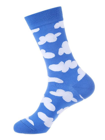 Crew Socks Home Office Daily Spandex Nylon Cotton Basic Casual Classic Warm Elastic 1 Pair for Women