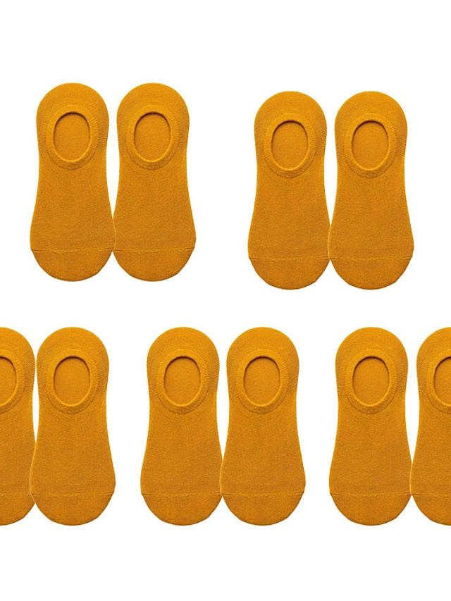 5 Pairs No Show Socks Home Sports & Outdoor Holiday Polyester Cotton Sports & Outdoors Casual Sweet 5 Pairs for Women