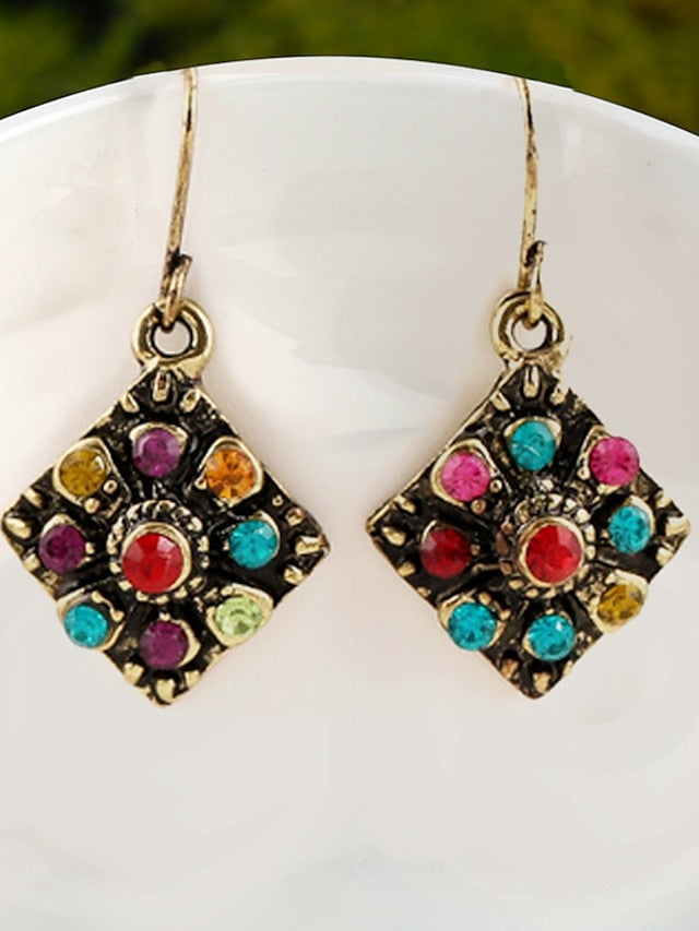 1 Pair Drop Earrings For AAA Cubic Zirconia Daily Date Alloy Classic Fashion for Women