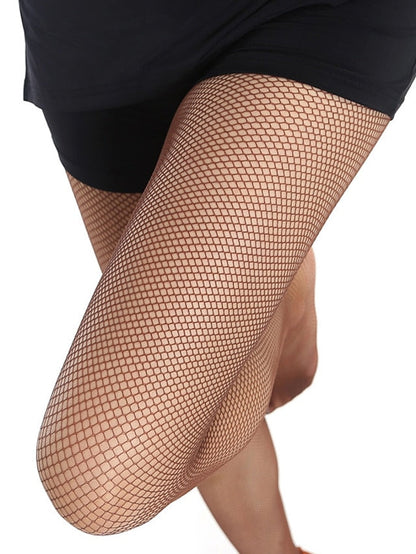 NET Latin Socks Toe Plus Cotton File Professional Latin Match Tights Pantyhose Professional Dance Socks for Women