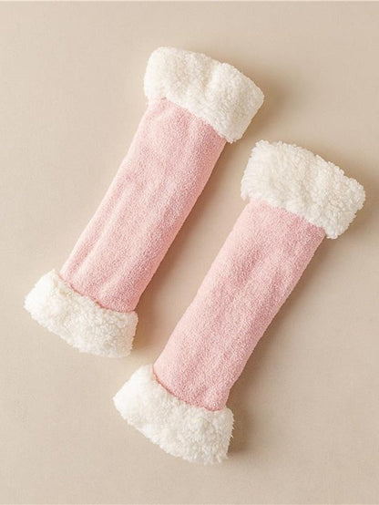 Leg Warmers Boot Cuffs Thick Winter Warm Socks Home Daily Solid Color Polyester Spandex Basic Classic Warm Casual 1 Pair for Women