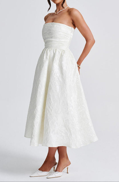 Lara Midi Dress - Ivory