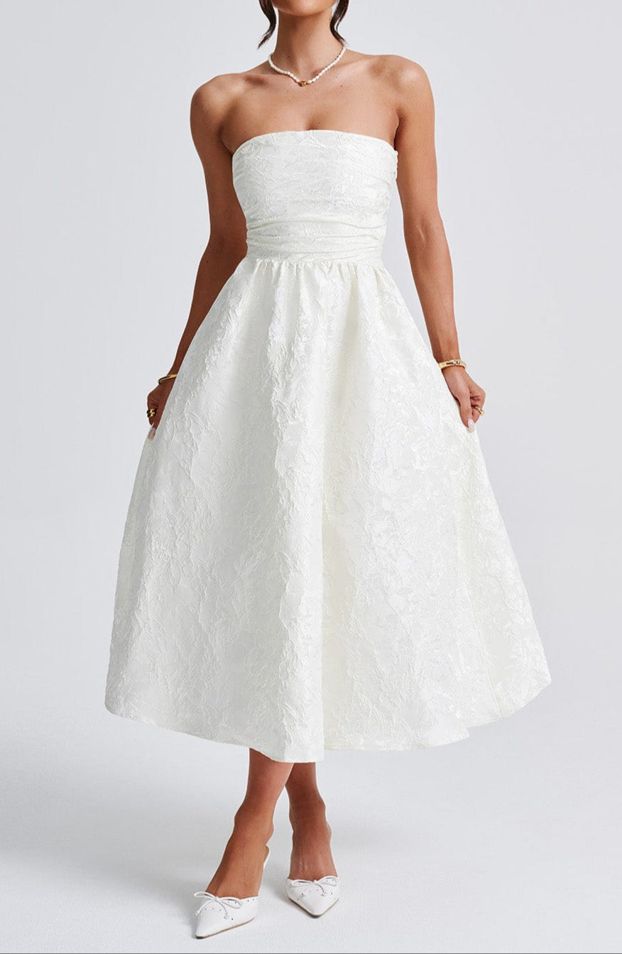 Lara Midi Dress - Ivory