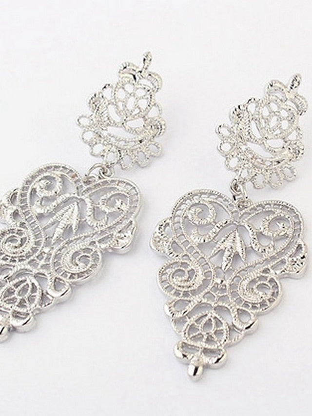 1 Pair Drop Earrings For Street Date Alloy Classic Fashion for Women