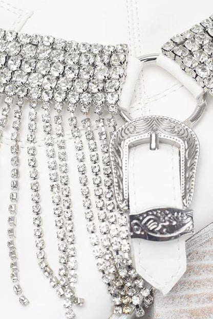 Botas vaqueras con borlas Serena Diamante 