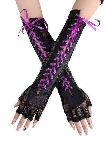 Gloves Fingerless Gloves Party Evening Gift Daily Polyester Simple Casual Sexy 1 Pair for Women