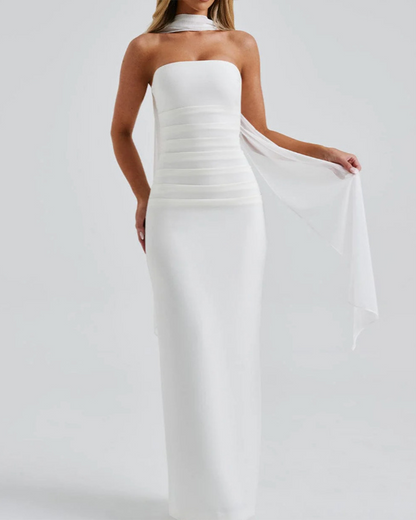 Slim Fit Tube Top Hip Dress