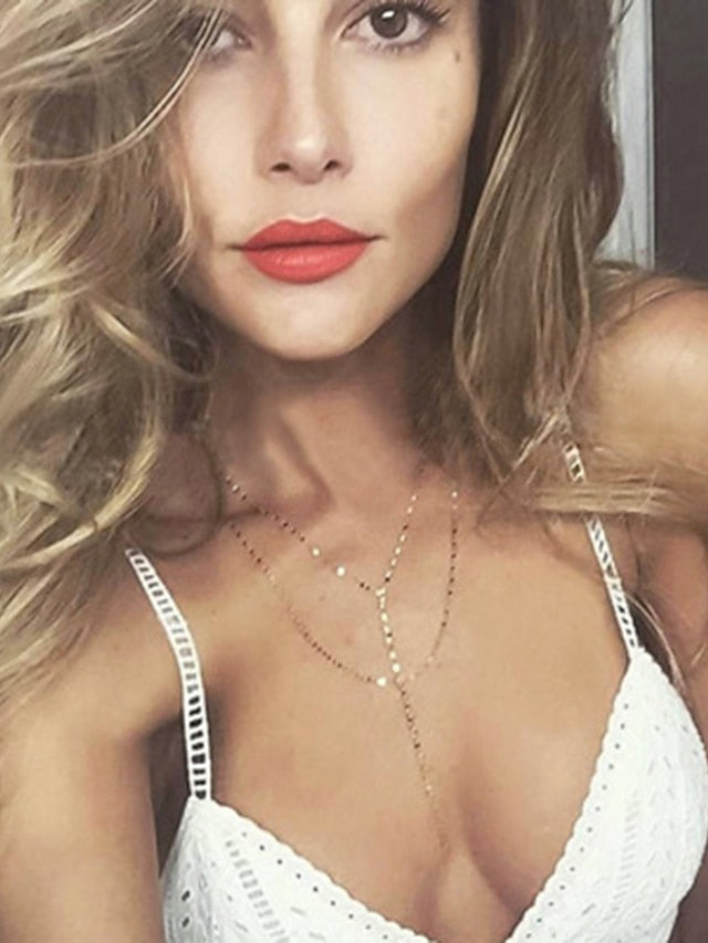 1 PC Necklace for Women Dainty Gold Long Necklaces 14k Gold Plated Heart Pearl CZ Teardrop Pendant Necklace Simple Gold Drop Necklace Trendy Y Necklace Fashion Gold Jewelry for Women Girls for Women