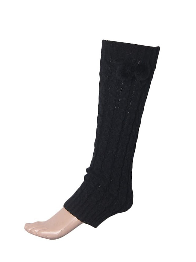 lolita socks autumn and winter new japanese socks boots twist with hair ball thin thigh sets wholesale female for Women