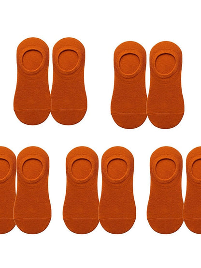 5 Pairs No Show Socks Home Sports & Outdoor Holiday Polyester Cotton Sports & Outdoors Casual Sweet 5 Pairs for Women