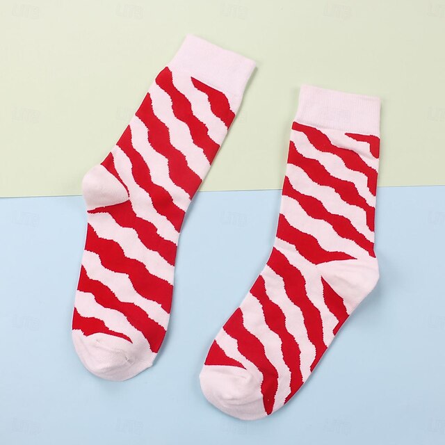 Women's Crew Socks Work Daily Holiday Heart Cotton Casual Vintage Retro Casual / Daily Sports 1 Pair