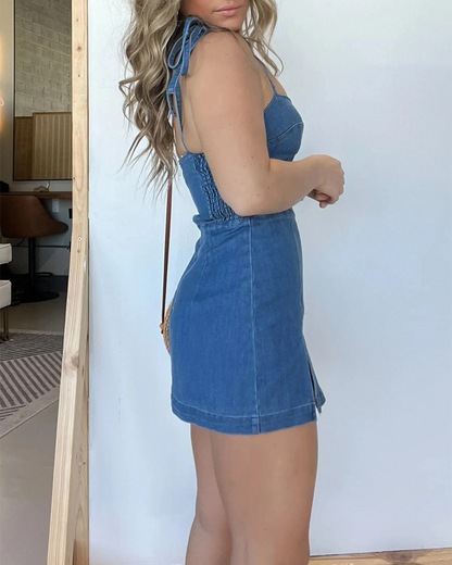 Skinny Denim Dress