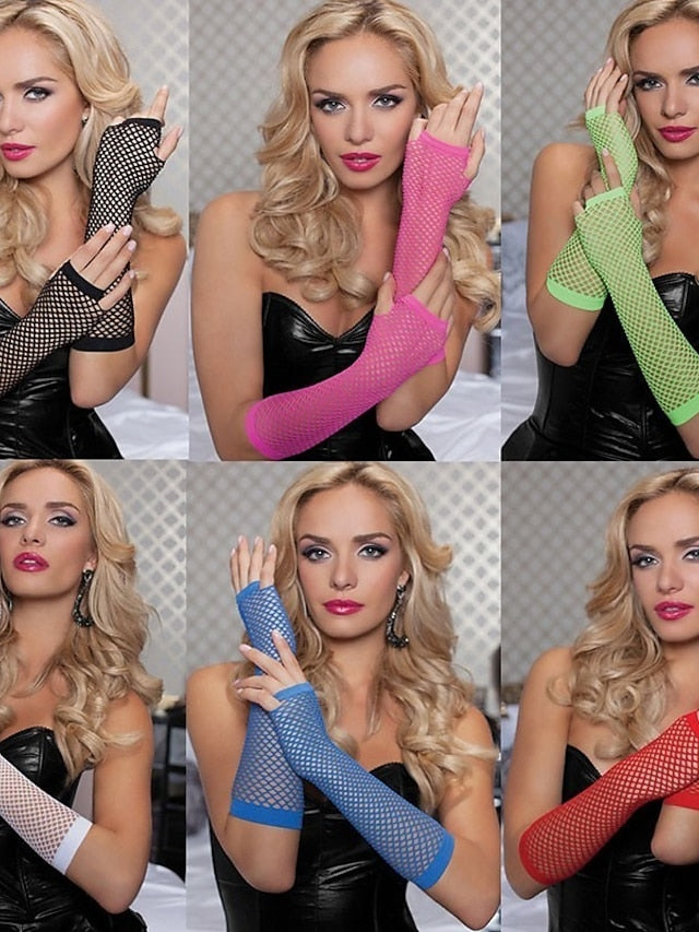 Gloves Fingerless Gloves Party Evening Gift Holiday Polyester Vacation Simple Sexy 1 Pair for Women