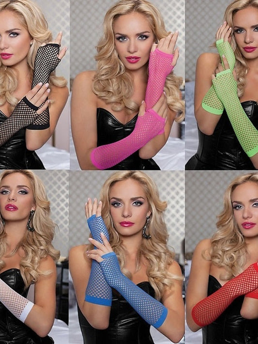 Gloves Fingerless Gloves Party Evening Gift Holiday Polyester Vacation Simple Sexy 1 Pair for Women