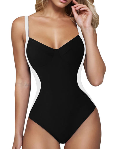Slingback Underwire Body-Shaping Swimsuit
