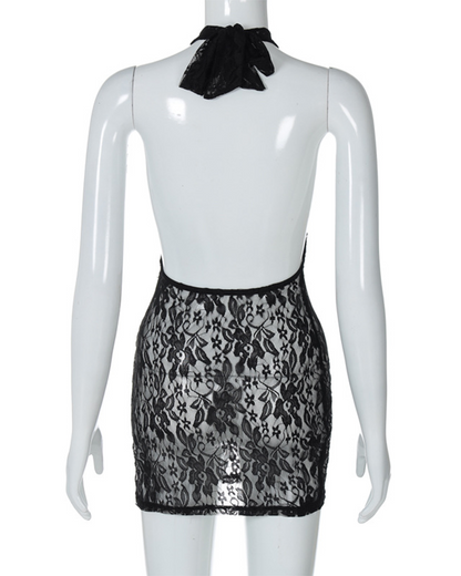 Lace Hip-Hugging Slim Dress