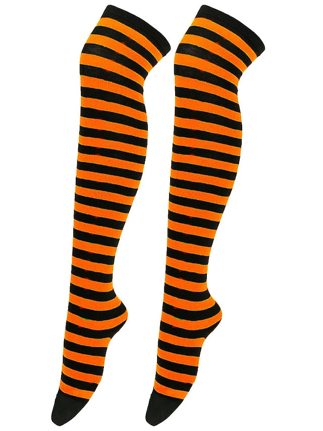 Socks stockings ladies Japanese striped knee socks thigh socks COSPLAY anime socks for Women