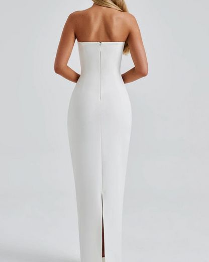 Slim Fit Tube Top Hip Dress