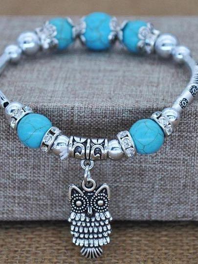 Vintage owl bracelet for Women