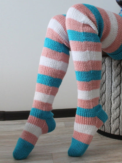 Stockings Christmas Gift Daily Plaid Spandex Cotton Casual Classic Casual / Daily 1 Pair for Women