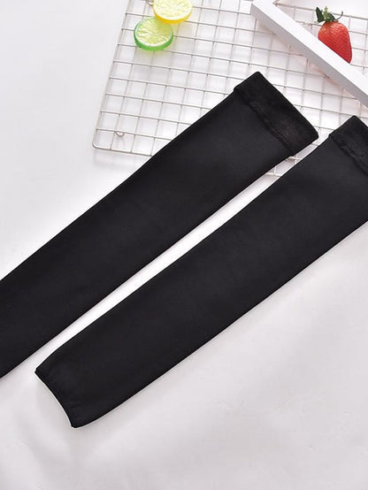 Leg Warmers Boot Cuffs Thick Winter Warm Socks Office Work Daily Solid Color Polyester Spandex Nylon Basic Classic Warm Leg Shaping 1 Pair for Women