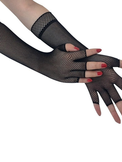 Gloves Fingerless Gloves Wedding Party Evening Gift Polyester Simple Bridal Gloves Sexy 1 Pair for Women