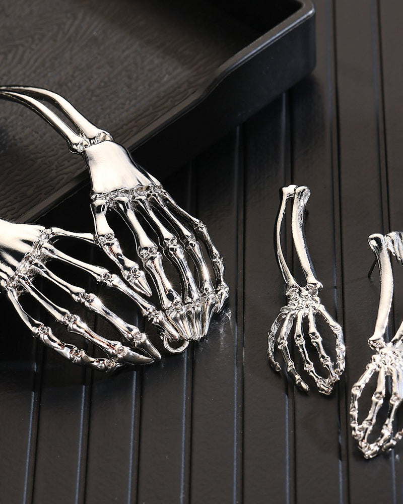 Skull Claw Women’s Pendant Necklace Set