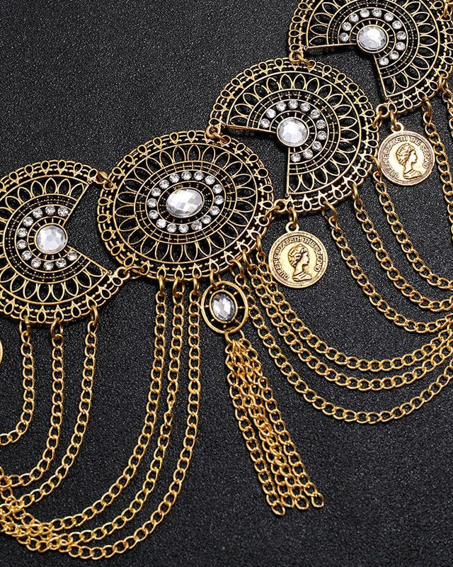 Retro Ethnic Style Tassel Waist Chain