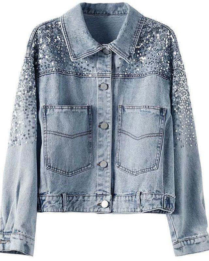 Sequined Denim Jacket