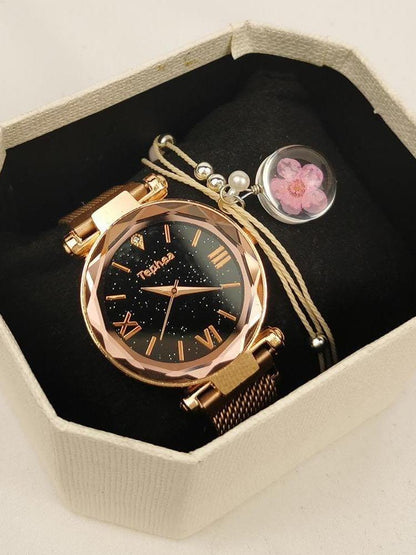 Women Quartz Watch With Bracelet Set for Women
