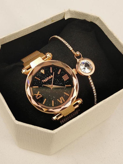 Women Quartz Watch With Bracelet Set for Women