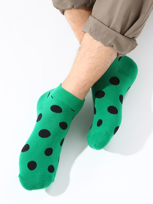 Anckle Socks Low Cut Socks Office Work Daily Animal Dot Spandex Nylon Cotton Basic Casual Classic 1 Pair for Women