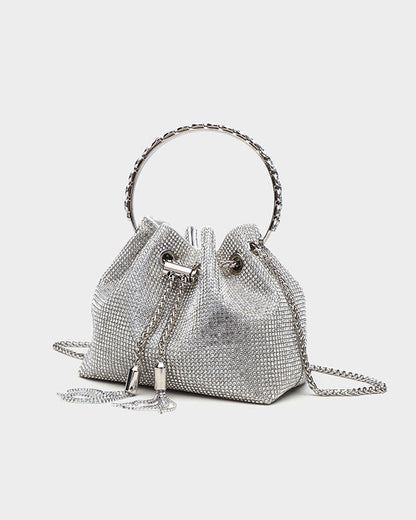 Rhinestone Shiny Diamond Bucket Bag