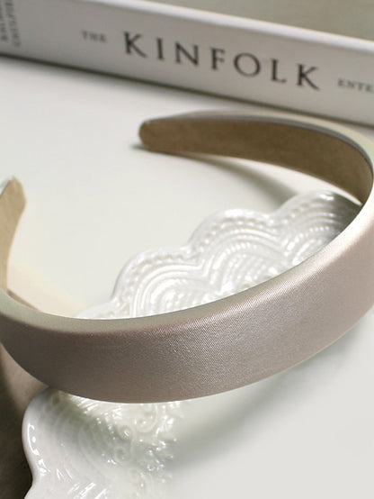 Girls' Headbands Headband For Daily Fabric 15A Satin Black 3A Satin Nude Apricot 2A Satin Champagne for Women