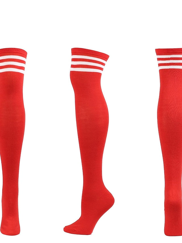 Knee High Socks Party Daily Polyester Spandex Casual Classic Warm Cute 1 Pair for Women