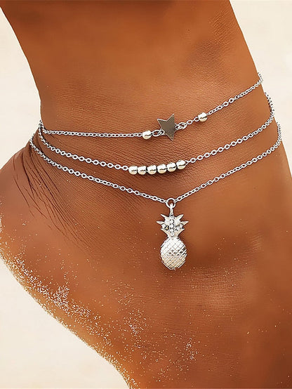 Fashion Outdoor Pineapple Anklet for Women