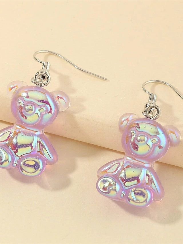 1 Pair Drop Earrings For Birthday Street Gift Plastics Classic Animal for Women