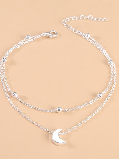 Fashion Outdoor Moon Anklet for Women