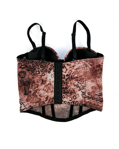 Printed Fishbone Corset