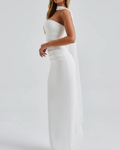 Slim Fit Tube Top Hip Dress