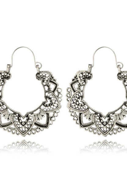 1 Pair Drop Earrings Dangle Earrings For Alloy Hollow Out Totem Series Petal for Women
